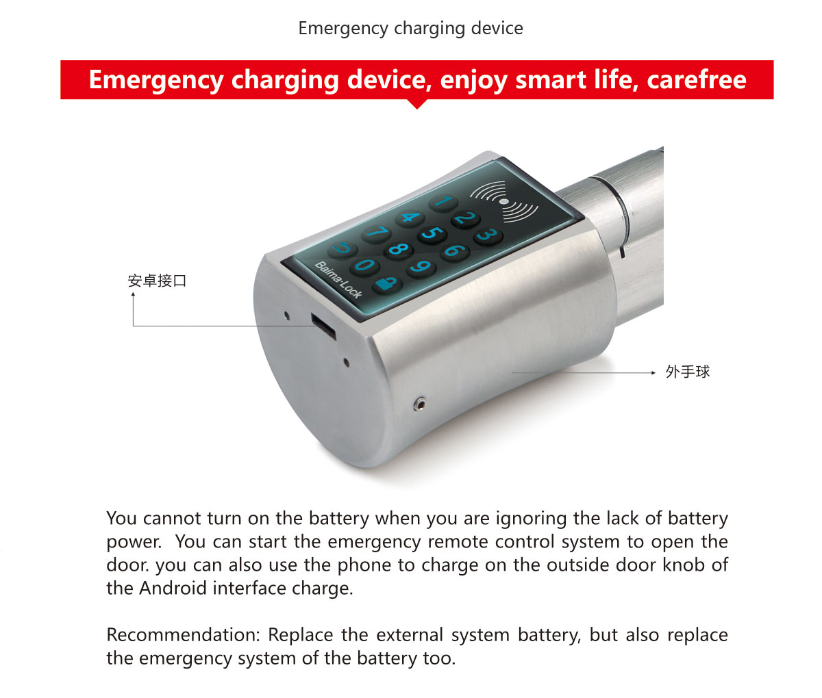 emergency charging device